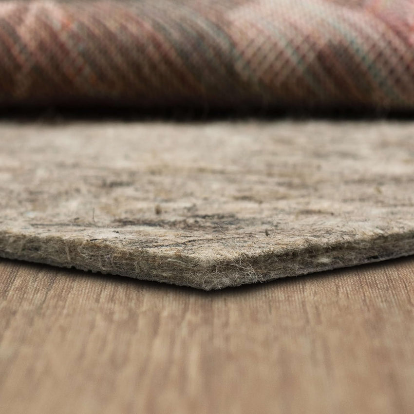 Mohawk Home 8' x 10' Non Slip Grip Rug Pad 1/4" Thick Dual Surface Felt Cushion + Rubber Gripper - Safe for All Floors