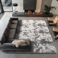 Ophanie Area Rugs for Living Room Bedroom, Upgrade Non-Slip Fluffy Soft Grey Shag Carpet, Indoor Floor Gray 4x6 Fuzzy Shaggy Living Room Plush Rug for Kids Home Dorm Decor Aesthetic