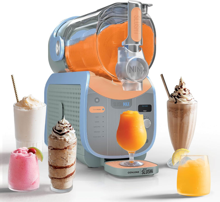 Ninja SLUSHi Max XXL Smart Frozen Drink Maker | Top Performance & Smart Technology, Party-Size 150oz Capacity, No Ice Needed, 6 Programs, Ideal Temp & Texture up to 12 hours | Peach FS605