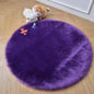 duduta Navy Blue Faux Sheepskin Throw Rug 2x3 ft, Fluffy Shag Fur Chair Cover Small Bedside Dorm Rug Non Slip Machine Washable