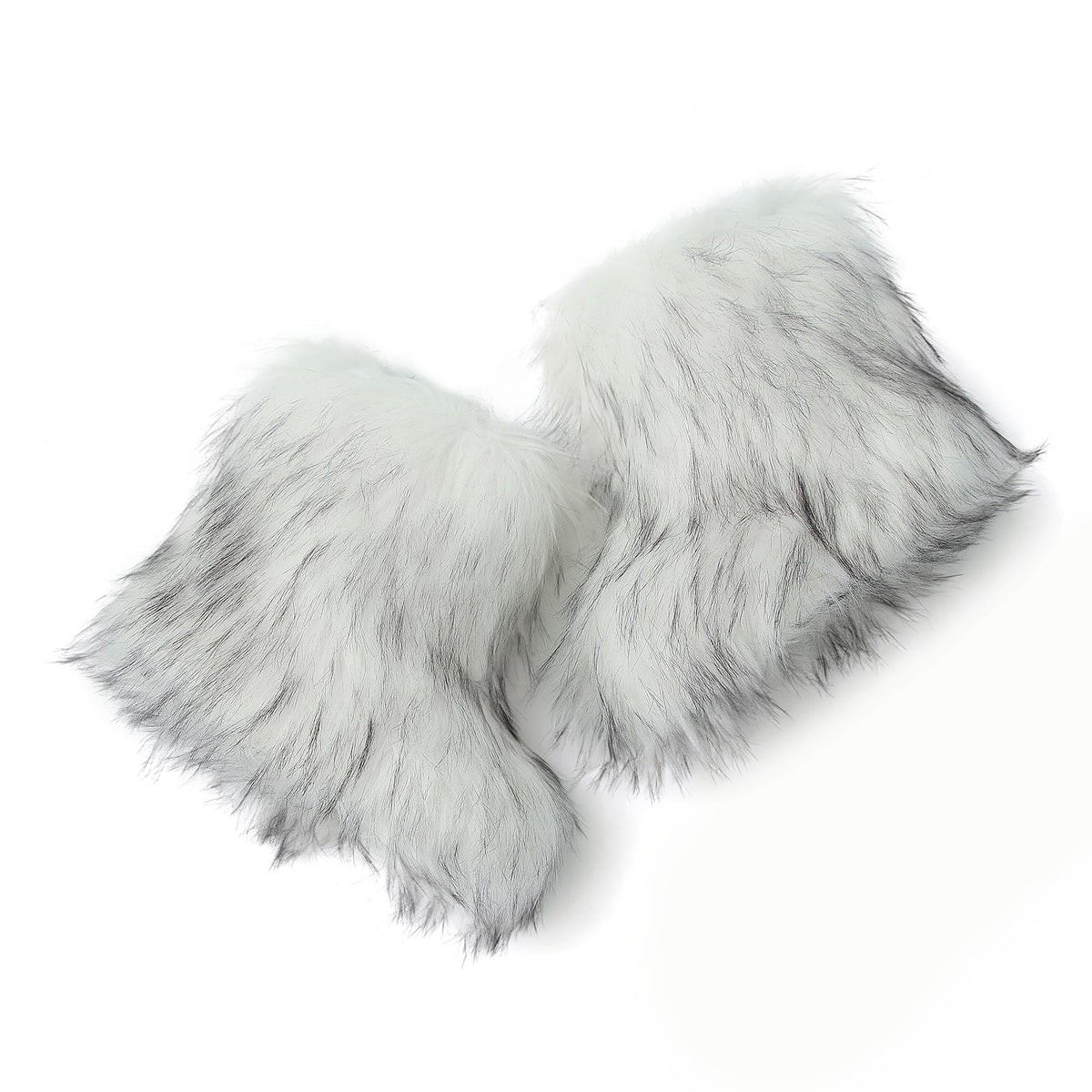 Wnshonzy Fur Boots for Women Snow Furry Fluffy Platform Flat Ankle Mini Boot Winter Round Toe Y2k Comfortable Mid-Calf Short Outdoor 2025