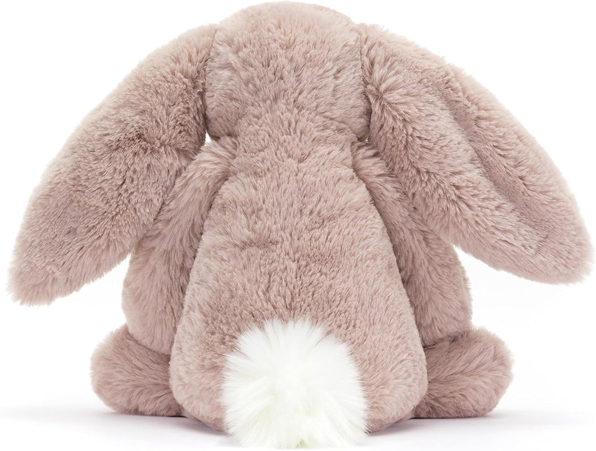 Jellycat Bashful Luxe Rosa Bunny Stuffed Animal, Medium 12 inches - Rabbit & Bunny Plush Toy - Classic Children's Gift