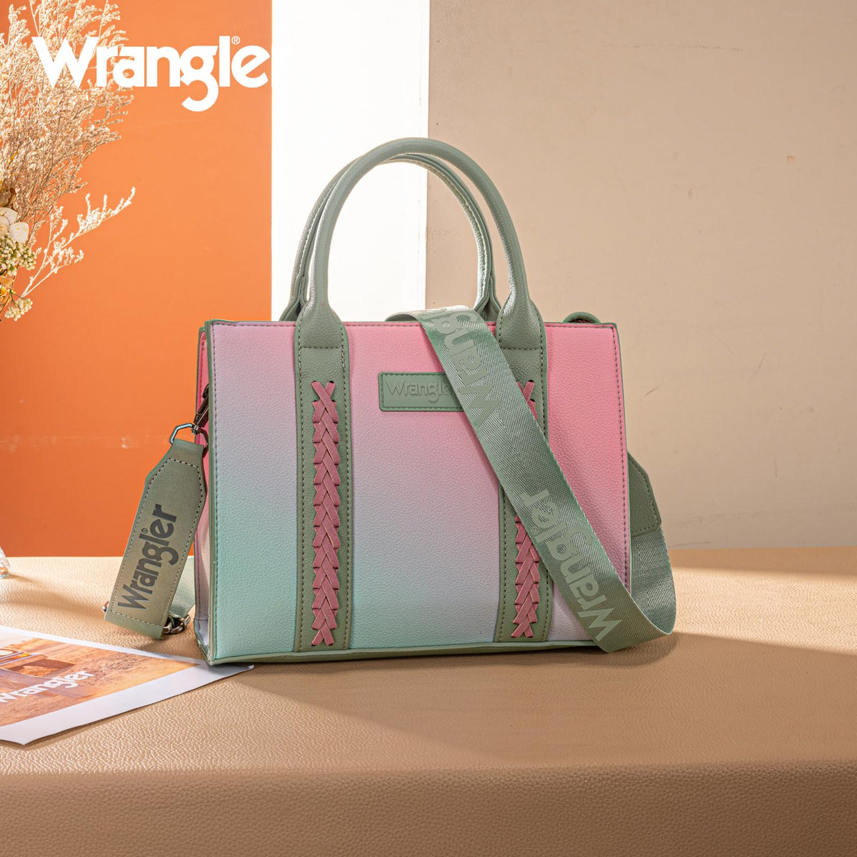 Wrangler Tote Bag for Women Designer Satchel Handbags Top-handle Purses with Strap