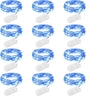 Brightown 12 Pack LED Fairy Lights Battery Operated String Lights - 7ft 20LED Waterproof Silver Wire Firefly Starry Moon Lights for DIY Crafts Wedding Table Centerpieces Party Bedroom Christmas
