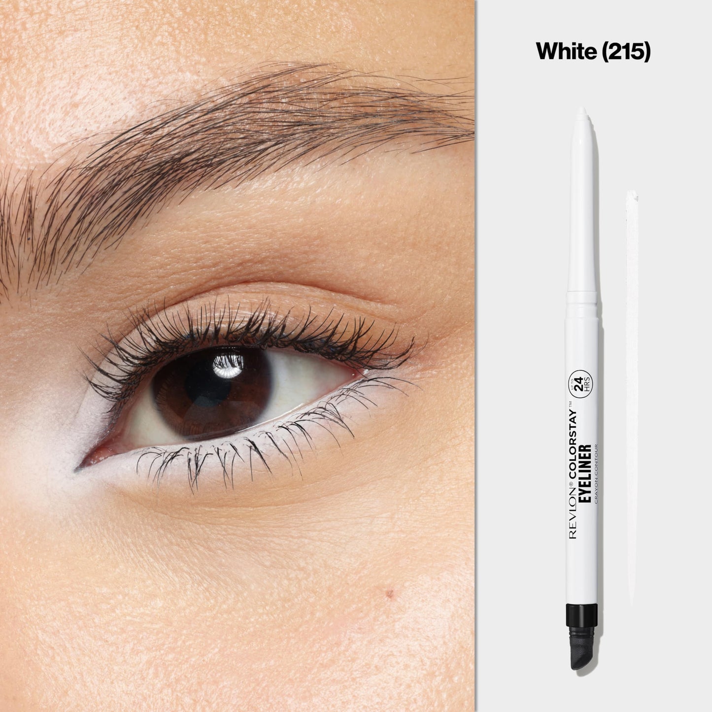 Revlon ColorStay Pencil Waterproof Eyeliner, Smudge-Proof, Eye Makeup with Built-In Sharpener, 202 Black Brown, 0.01 oz