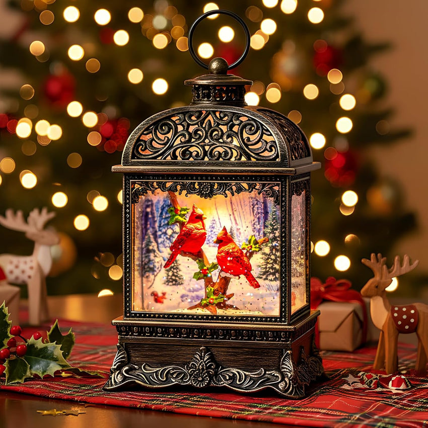 Christmas Snow Globes, Adoration of The Magi Nativity Manger Scene, Silent Night Music Water Lantern, Holiday Decorations Gifts for Family, Children or Friends