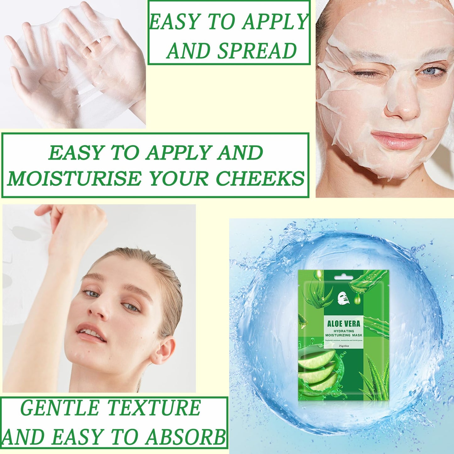LZYLLS 24 Pcs Clay Face Mask with Brush,Hydrating Mud Face Mask Set,Deep Cleaning Oil Control Clay Facial Masks for Blackheads Remover,Mud Facial Masks Skincare Gift Set