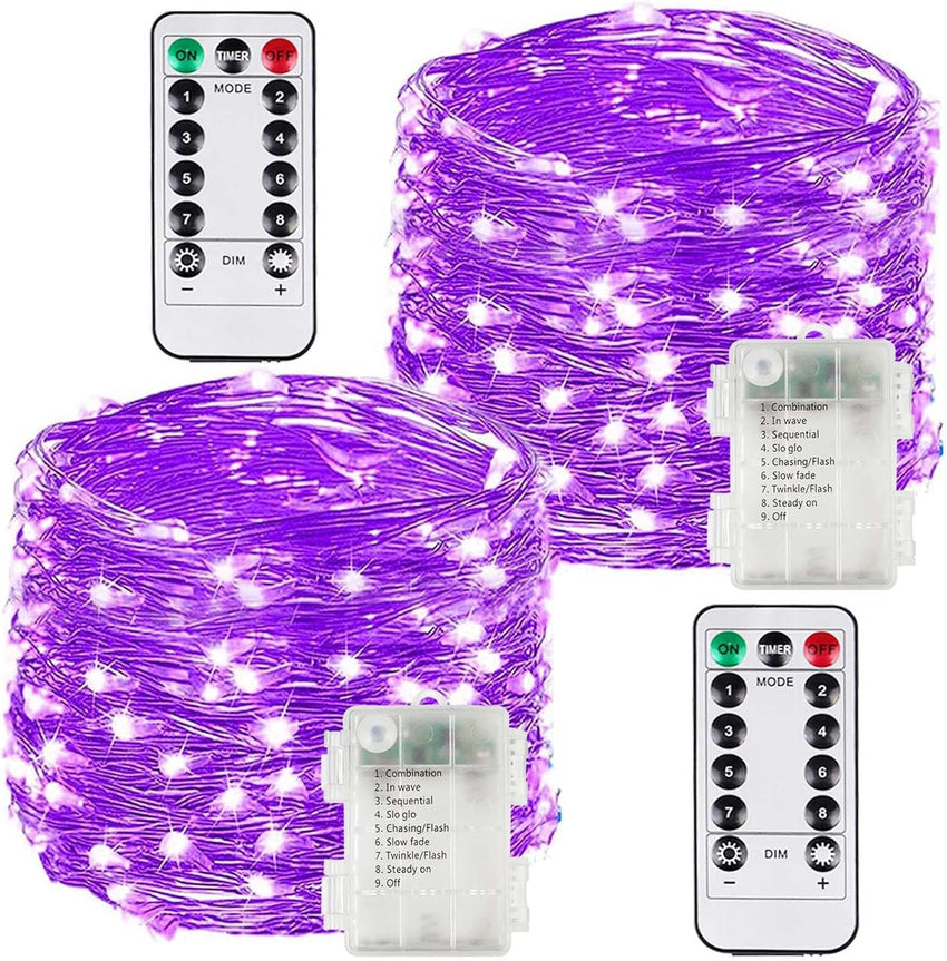 4 Pack 60 LED Fairy Lights Battery Operated with Timer, 20FT Waterproof Twinkle Lights Indoor Outdoor, Cuttable String Lights for Bedroom, Wedding, DIY, Centerpiece, Christmas Decorations (Warm White)