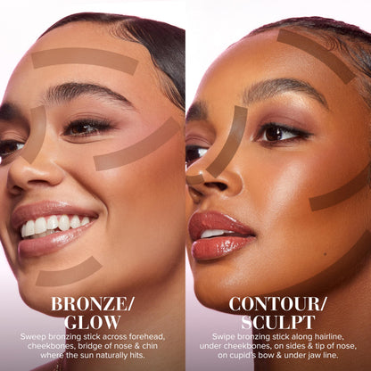 Too Faced Chocolate Soleil Melting Bronzing & Sculpting Stick | Cream, Lightweight, Vegan + Cruelty Free, Chocolate Mocha