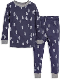 Burt's Bees Baby Girls' Pajamas, 2-Piece Long Sleeve Tee and Pants Organic Cotton PJ Set