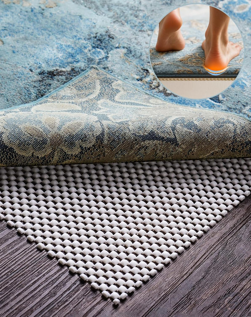 Veken Non Slip Rug Pad Gripper 8 x 10 Feet Extra Thick Pads for Any Hard Surface Floors, Keep Your Rugs Safe and in Place, Under Carpet Anti Skid Mat