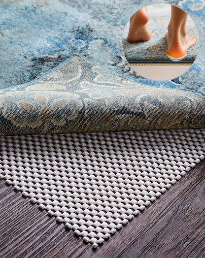 Veken Non Slip Rug Pad Gripper 8 x 10 Feet Extra Thick Pads for Any Hard Surface Floors, Keep Your Rugs Safe and in Place, Under Carpet Anti Skid Mat