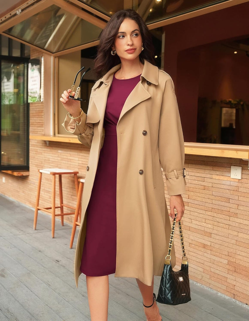 GRACE KARIN Women's Wear to Work Dresses 2025 Cap Sleeve Sheath Bodycon Midi Dress Ruched Business Office Pencil Dress