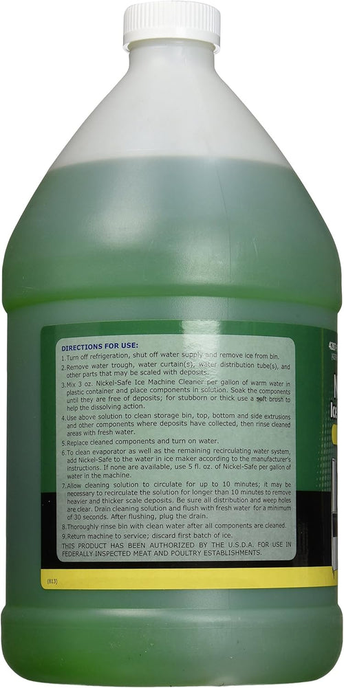 Nu-Calgon Inc 428708 Ice Machine Cleaner-1 gallon, Green, 128 Fl Oz (Pack of 1)