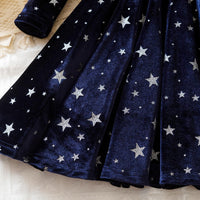 NNJXD Princess Girl Long Sleeve Autumn Winter Dress Tulle Party Dresses