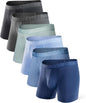 DAVID ARCHY Mens Underwear Boxer Briefs Breathable Soft Moisture-Wicking with Fly Underwear for Men Multipack