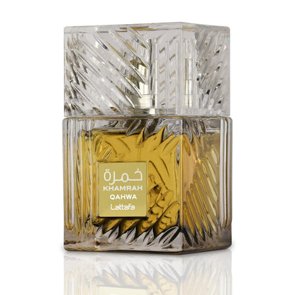 Lattafa Khamrah - Vanilla, Warm Spicy, Amber, Cinnamon - Eau de Parfum Long-Lasting Fragrance for Unisex, 3.40 Ounce / 100 ml