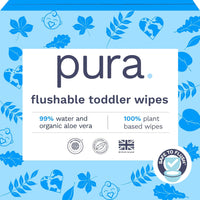 Pura Natural Sensitive Baby Wipes, 99% Water, Unscented & Hypoallergenic, Suitable for Sensitive & Eczema-prone Skin, Hypoallergenic, EWG Verified, 10 Pack of 60 Wet Wipes (600 Diaper Wipes) Bulk Buy