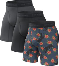 Pair of Thieves Men’s Long Boxer Briefs – Soft, Breathable, Quick Dry Underwear with 4-Way Stretch – Multi-Pack