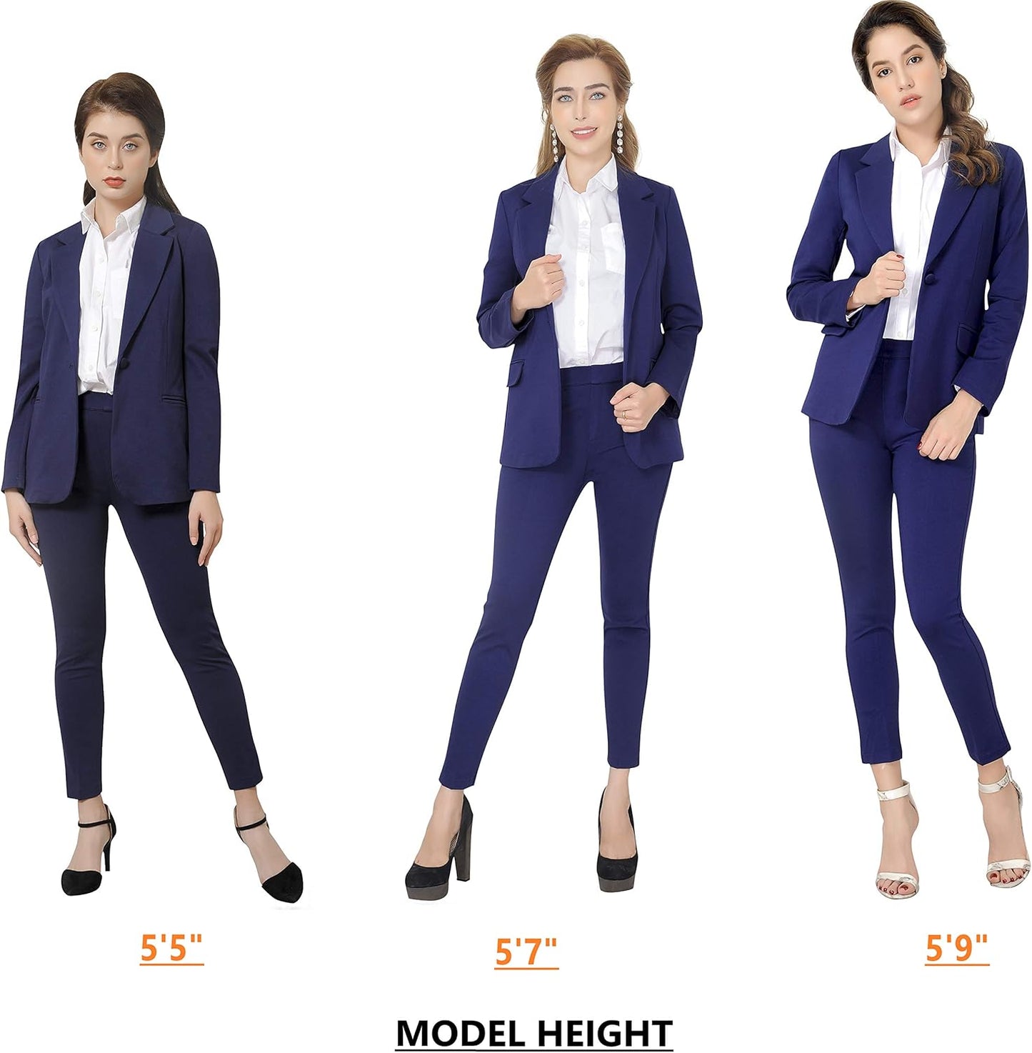 Marycrafts Women’s Two Piece Suits – Business Blazer Pant Suit Set, Professional Work Outfit for Office