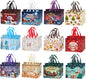 24 Pack Large Christmas Gift Bags 12.8"*6.7"*9.8", Reusable Non-Woven Jumbo Tote Bags with Handles For Christmas Surprise, Xmas Party Supplies Wrapping Shopping