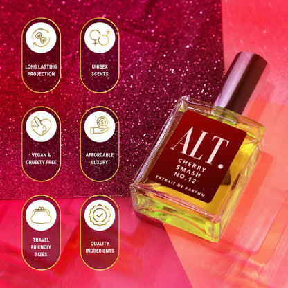 ALT. FRAGRANCES Cherry Smash No. 12, Inspired by Lost Chery Perfume for Women & Men, Unisex Perfume, Extrait de Parfum, Long Lasting Scent, 60ml