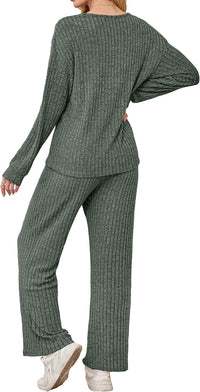 RUMIA Fall Outfits for Women 2025 Vacation Matching Sweater Lounge Sets (S-2XL)