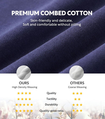 DAVID ARCHY Mens Underwear Cotton Boxer Briefs with Pouch Ultra Moisture Wicking Breathable Soft with Horizontal Fly 3 Pack
