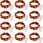 Brightown 12 Pack LED Fairy Lights Battery Operated String Lights - 7ft 20LED Waterproof Silver Wire Firefly Starry Moon Lights for DIY Crafts Wedding Table Centerpieces Party Bedroom Christmas