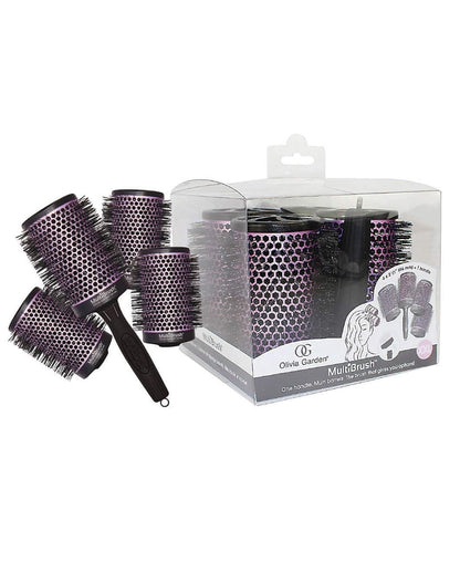 Olivia Garden MultiBrush - Non-Electrical Detachable Thermal Brush with Ceramic Barrel