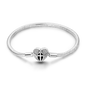 Silver Plated Stars Heart Shape Butterflies Clover Clasp Bracelet for Women Fit Original Charms Beads DIY Making Gift