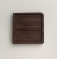 Unpainted Japanese Walnut Insulated Wooden Coaster