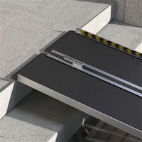 8FT Foldable Threshold Ramp with Non - Slip Surface, Wheelchair Ramp,Aluminum Handicap Ramp - 7DAY'S