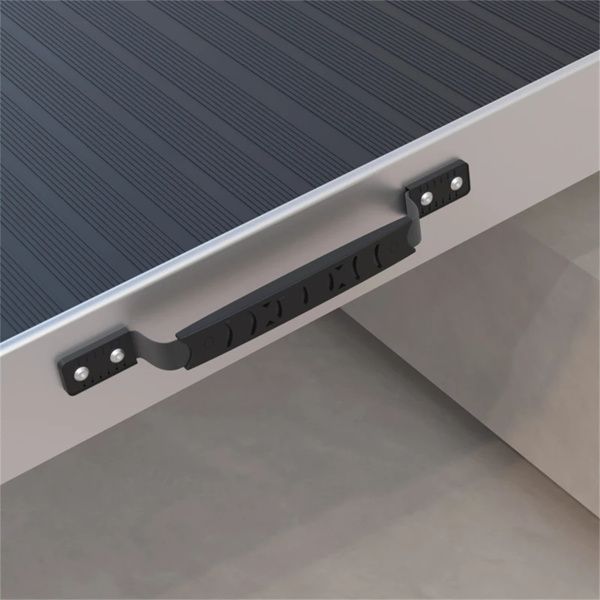 8FT Foldable Threshold Ramp with Non - Slip Surface, Wheelchair Ramp,Aluminum Handicap Ramp - 7DAY'S