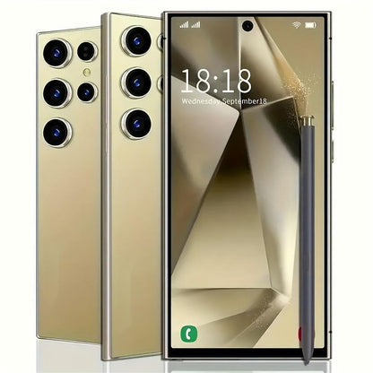 8GB+256GB I24 Ultra Android 13 Smartphone - 7"HD Display, 7000mAh Battery, Built - in Stylus Pen, Unlocked Cell Phone For Global Use(Gold) - 7DAY'S