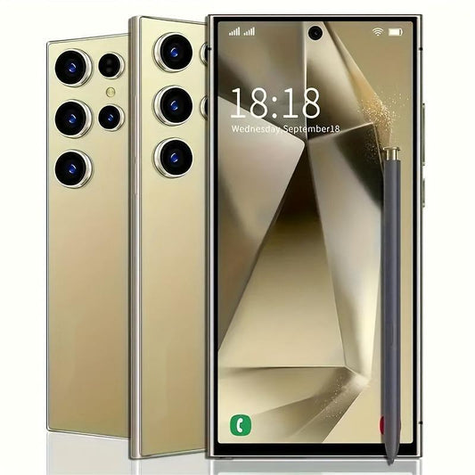 8GB+256GB I24 Ultra Android 13 Smartphone - 7"HD Display, 7000mAh Battery, Built - in Stylus Pen, Unlocked Cell Phone For Global Use(Gold) - 7DAY'S