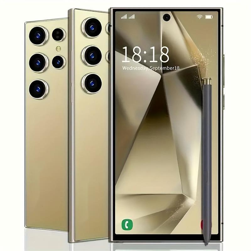 8GB+256GB I24 Ultra Android 13 Smartphone - 7"HD Display, 7000mAh Battery, Built - in Stylus Pen, Unlocked Cell Phone For Global Use(Gold) - 7DAY'S