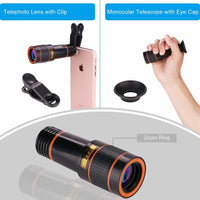 8x Long Focus Mobile Phone Lens 8x Mobile Phone Telescope Hd Camera Lens External Zoom Special Effect Lens - 7DAY'S