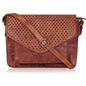 Leather Flapover Crossbody Handbag Purse for Women with Adjustable Strap & Overflap Snap Closure Tote/Bag