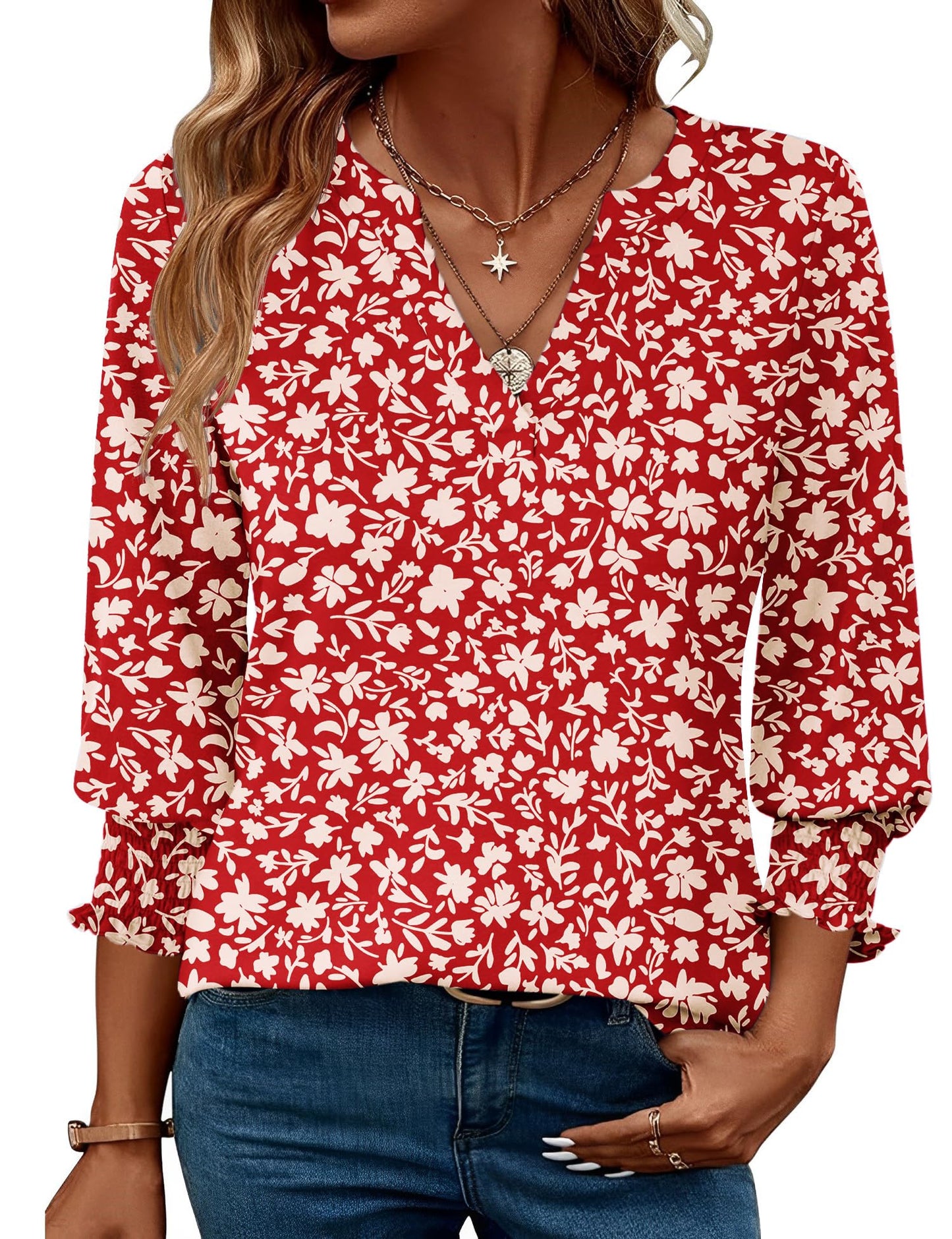 Red Apricot FloralXX-Large