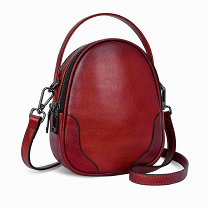 Iswee Small Crossbody Bag for Women Small Leather Shoulder Purse Phone Bag | Designer Satchel Handbags Ladies Pocketbooks with 2 Adjustable Strap 3-Way Carry Multi-pocket Organizer Mini Bag