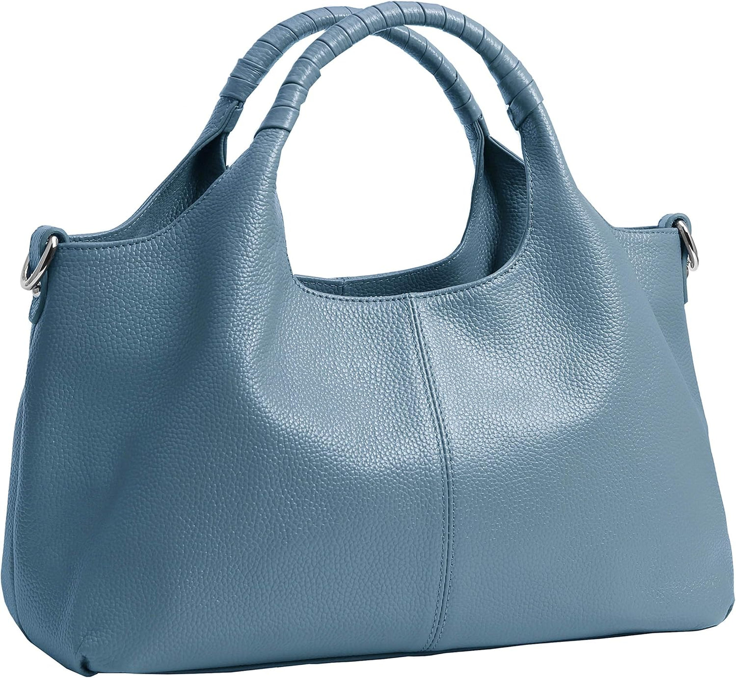 Iswee Genuine Leather Shoulder Bags Purses and Handbags for Women Satchel Designer Cross Body Hobo Medium Size Tote