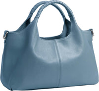 Iswee Genuine Leather Shoulder Bags Purses and Handbags for Women Satchel Designer Cross Body Hobo Medium Size Tote