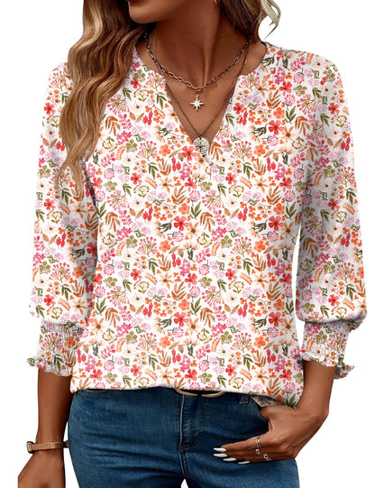 White Red Floral4X-Large
