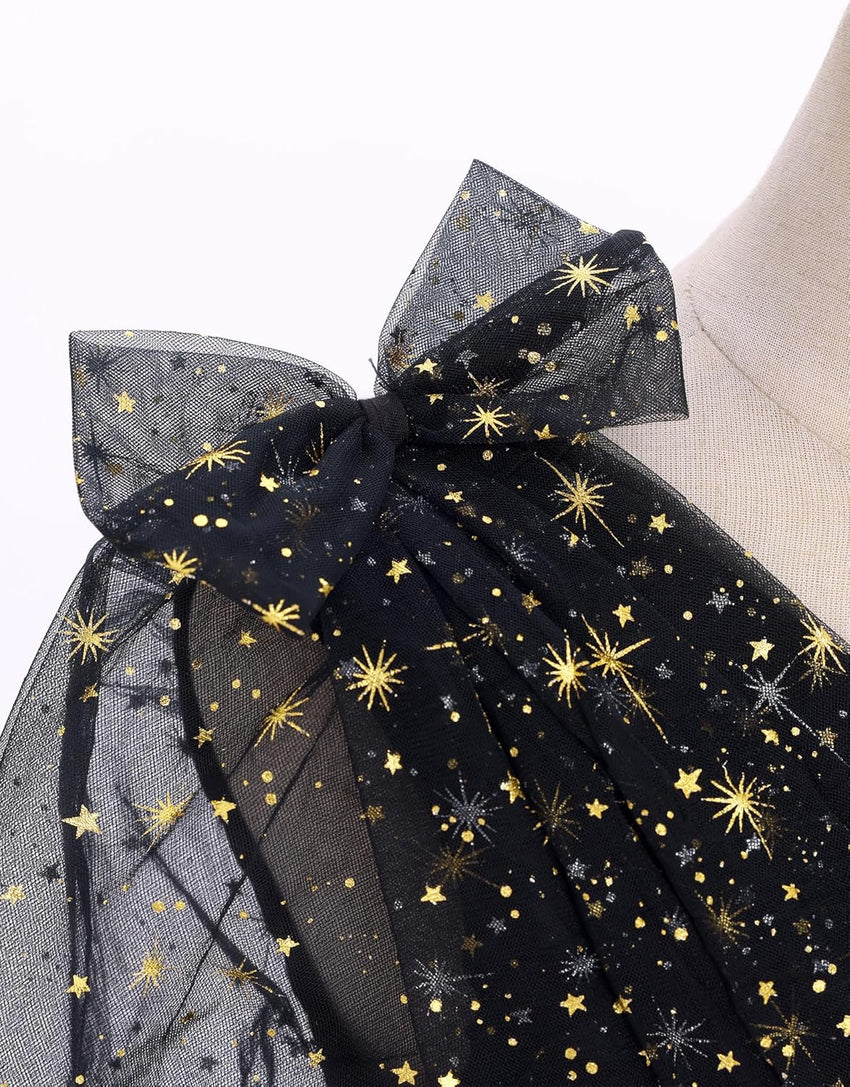 IMEKIS Toddler Kids Girls Tulle Dress Floral Embroidery Sparkly Wedding Party Long Sleeve Fall Photo Shoot Outfit 2-8T