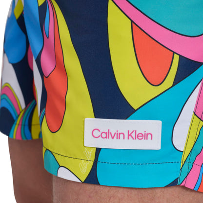 Calvin Klein Men's Swim Swim Trunk,Black,Large