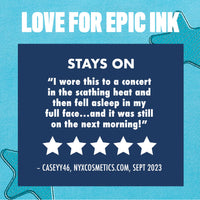 NYX PROFESSIONAL MAKEUP Epic Ink Liner, Waterproof Liquid Eyeliner - Black, Vegan Formula