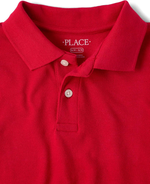 The Children's Place Boys' Uniform Short Sleeve Pique Polo