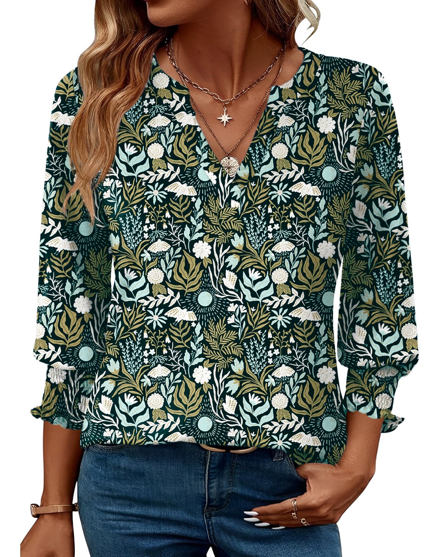 Navy Blue and White FloralSmall