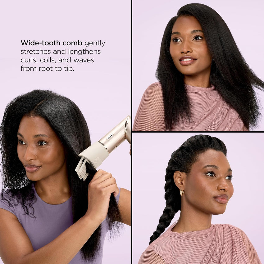 Shark HD430 FlexStyle Air Styling & Drying System, Powerful Hair Dryer Brush & Multi-Styler with Auto-Wrap Curlers, Paddle Brush, Oval Brush, Concentrator Attachment, Stone